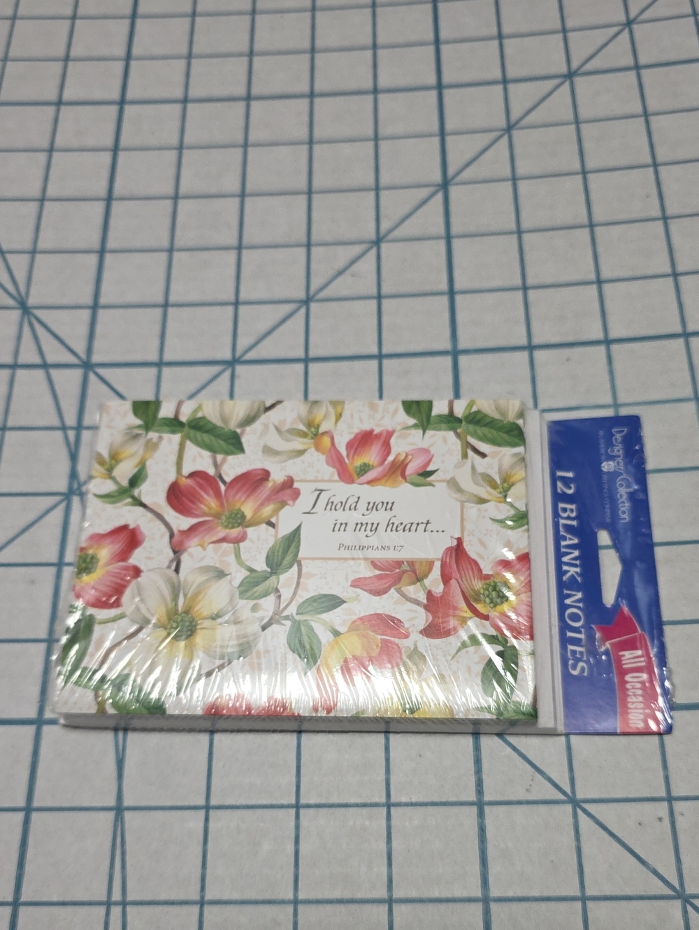 Floral 'I Hold You In My Heart' Blank Note Cards - Designer Collection Set Of 12